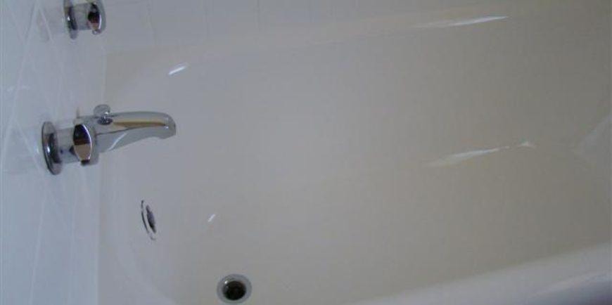 Bathtub after professional reglazing — like new